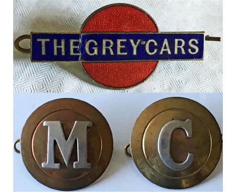 CAP BADGE 'The Grey Cars' from this Devon company, est in 1913, part of Devon General from 1932 and today independent again. 