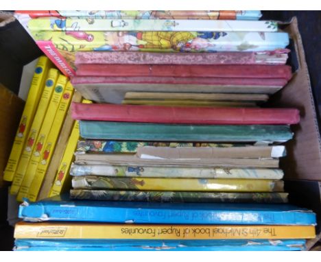 A Quantity of Vintage Children's Books, including Rupert the Bear amongst others, approx 20
