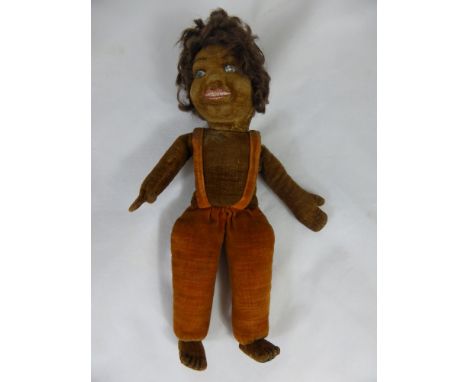 A Vintage Norah Wellings Doll having a velvet body.
