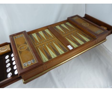 A Franklin Mint "Excalibur" Backgammon Set, with original certificates. 