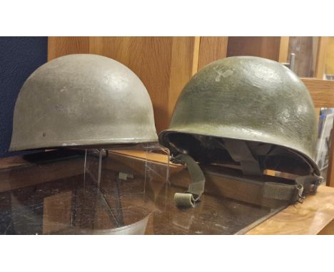 US Military Army Helmet + a 1940's BMB British Dispatch Rider/Motorcycle Soldier's Helmet 