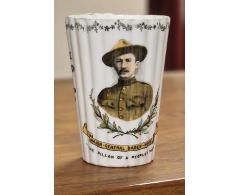 Lord Baden-Powell Scouts Movement Commemorative Cup - Foley/Wileman Ware around 1901