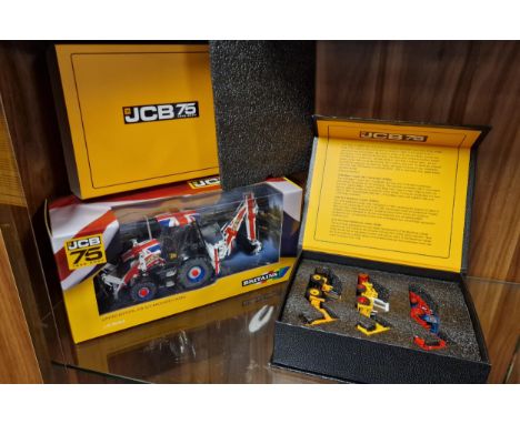 JCB 75 Year Anniversary Die Cast Tractor Pair, by Britains