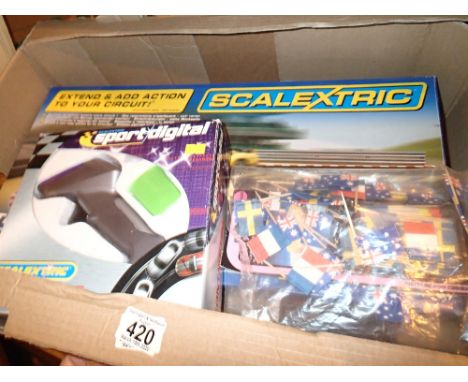 Scalextric Controller &amp; Track Expansion Pack etc 