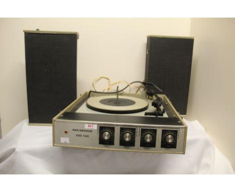 A Marconiphone retro style vintage stereo record player