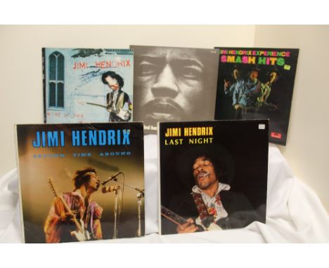 A nine album lot of Jimi Hendrix  titles - as in photos