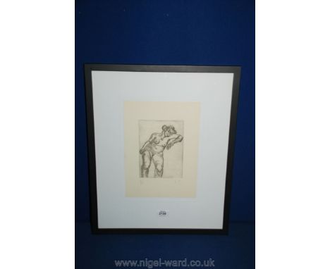 Lucien Freud: Etching on paper no. 27/50 numbered, signed in pencil