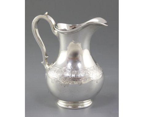 A Victorian silver cream jug, by Hunt & Roskell, (Alfred Benson & Henry Hugh Webb), hallmarked London 1889, late Storr and Mo