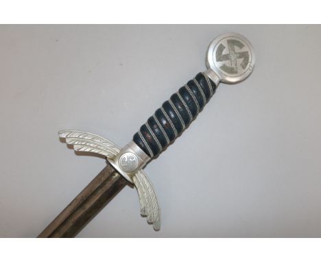 A WWII German sword and scabbard, 92.5cm