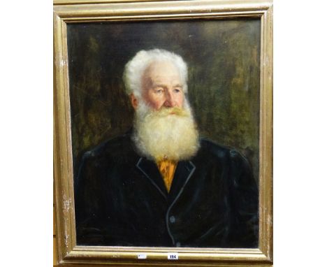 GEORGE GOODWIN KILBURNE (1839-1924) oil on canvas - half portrait of a bearded gentleman 66 x 55cms. Condition reports provid