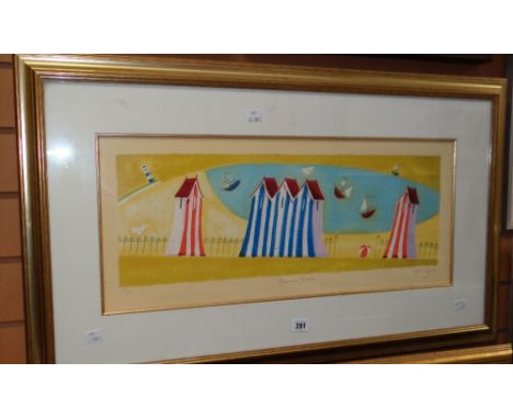 ADAM LIZARBY limited edition print entitled 'Summers Dream' 124/275. 27 x 65cms. Condition reports provided on request by ema