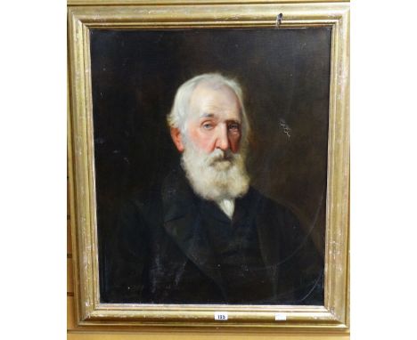 GEORGE GOODWIN KILBURNE (1839-1924) oil on canvas - half portrait of a bearded gentleman 66 x 55cms. Condition reports provid