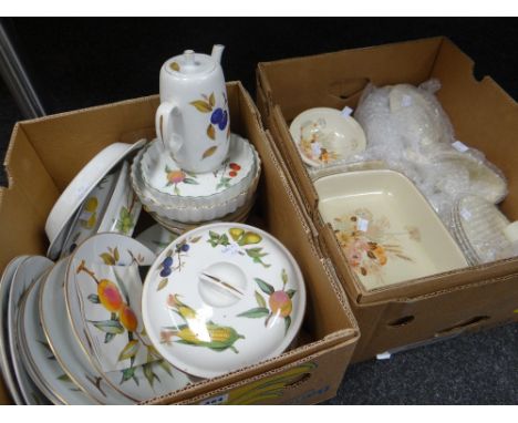A large quantity of Royal Worcester 'Evesham' cookware and a quantity of Poole tableware Condition reports provided on reques