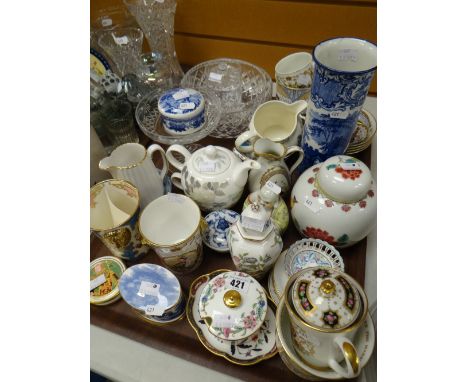 Collection of various china and glass, Coalport, Spode ETC Condition reports provided on request by email for this auction ot