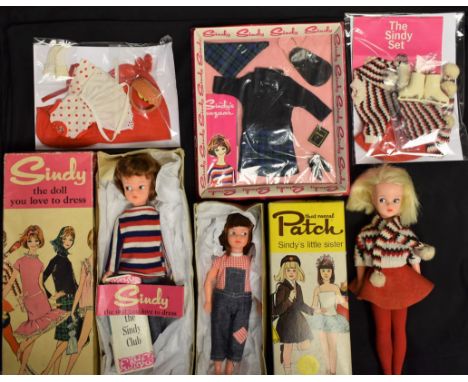 Sindy Dolls - 1960's Weekenders Sindy; Patch in dungarees; Skater Girl; etc, mostly boxed