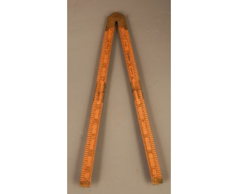 Vintage Boxwood Masonic Folding Rule No.1119

#188 