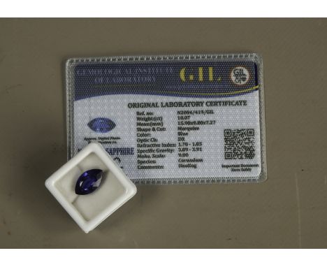 Natural Blue Sapphire (Marquise Cut) 9.50ct 16.73mm