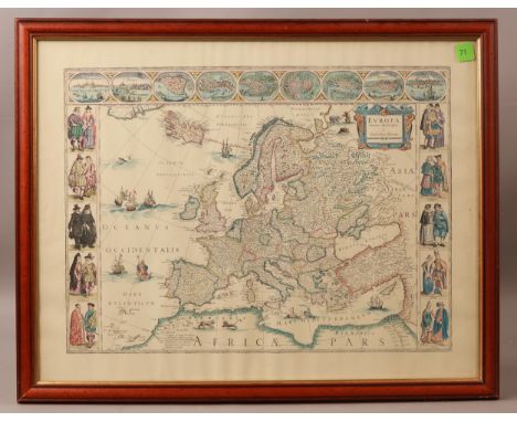 Vintage Print, Map of Europe by Guilielmo Blaeu

55x69
#71 