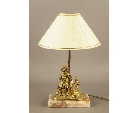 Child Holding Dove Lamp on Mineral Base 46cm Tall #209