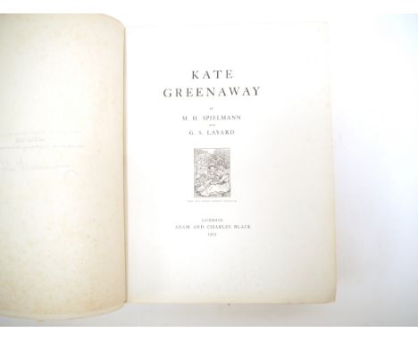(Kate Greenaway.) M.H. Spielmann &amp; G.S. Layard: 'Kate Greenaway', London, Adam &amp; Charles Black, 1905, limited edition