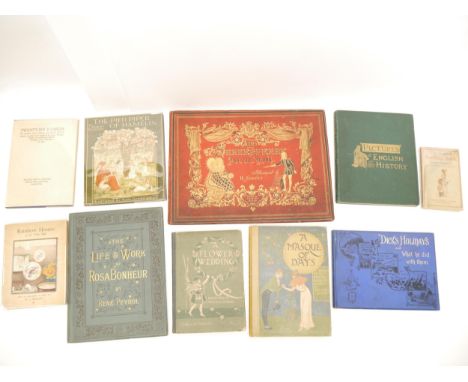 Ten assorted children's &amp; illustrated titles, including Walter Crane (ill.): 'A Masque of Days', L, Cassell, 1901, 1st ed