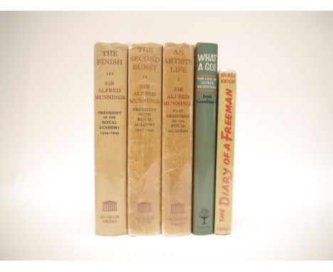 Sir Alfred Munnings, 5 titles by or relating to him: 'The Autobiography of Sir Alfred Munnings. An Artist's Life; The Second 