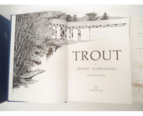 Ernest Schwiebert: 'Trout', London, Andre Deutsch, 1979, 1st edition, Deluxe limited edition, number 412 of 750 copies, signe