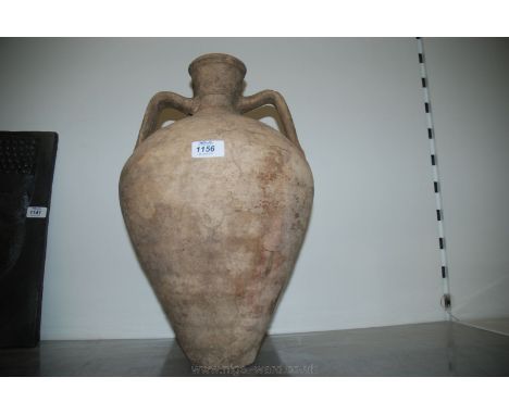 A 19th c. Andalucian (Spanish) clay/ceramic water/wine Carrier