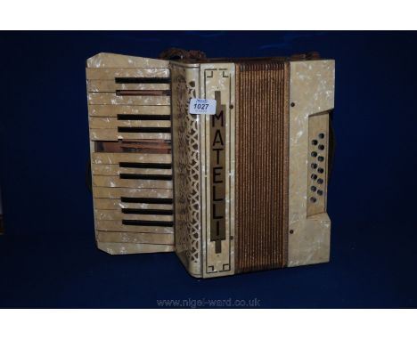 A 'Matell' Accordion, a/f