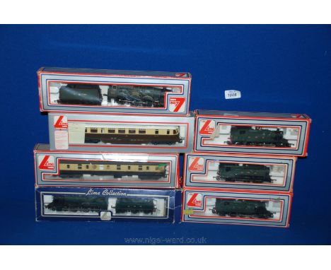 A quantity of Lima '00' gauge engines and tenders including G.W.R 'Hinton Green' and 'Neath Abbey', G.W.R rail car, coach etc