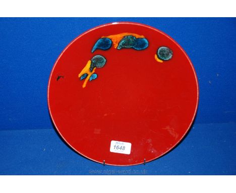 A Poole 'Delphis' dish.