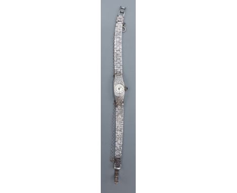 A 9ct white gold ladies wristwatch by Rotary, 16.5gms excluding movement 
