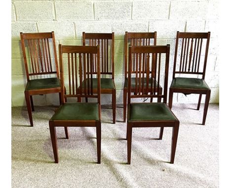 A set of six vintage stick backed dining chairs&nbsp;