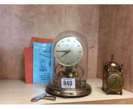 SCHATZ 400 DAY TORSION CLOCK &amp; A MINIATURE LANTERN CLOCK