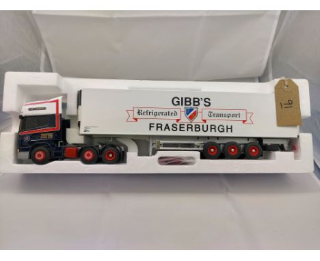 Camion Eligor Scania GIBB'S 1/43 - Semi-remorque Frigorifique Miniature De Collection