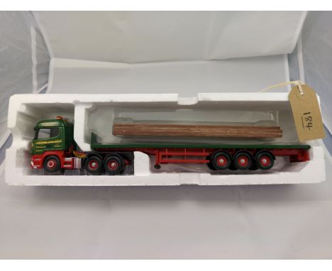 Corgi Scania R Series High Roof Flatbed Trailer &amp; Rails - Lawsons Haulage Ltd