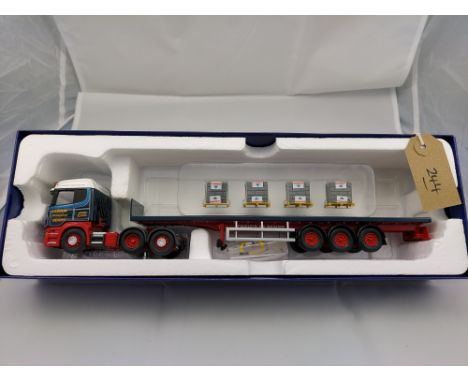 Corgi Scania R Facelift Flatbed Trailer &amp; Brick Load - Ian Craig Haulage