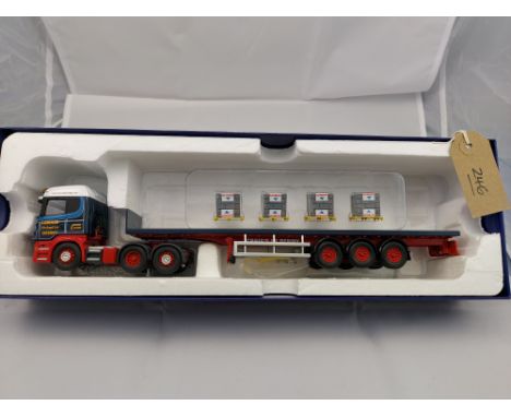 Corgi Scania R Facelift Flatbed Trailer &amp; Brick Load - Ian Craig Haulage