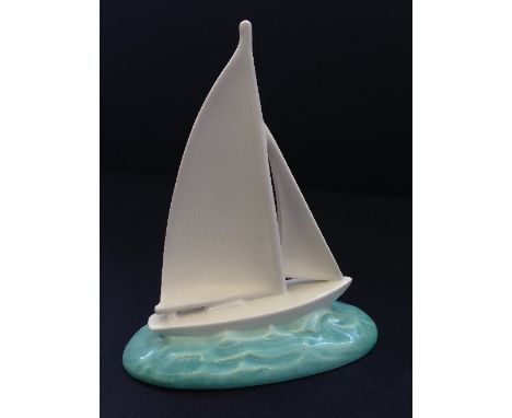 A Poole Pottery Racing Yacht, designed by John Adams, circa 1930 (4.5").