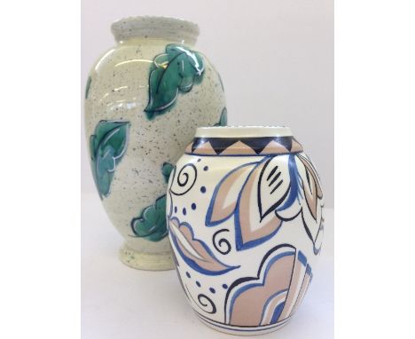A 1999 Poole Pottery Collector's Club Limited Edition vase, thrown by Alan White and decorated in a replica of the CBV patter