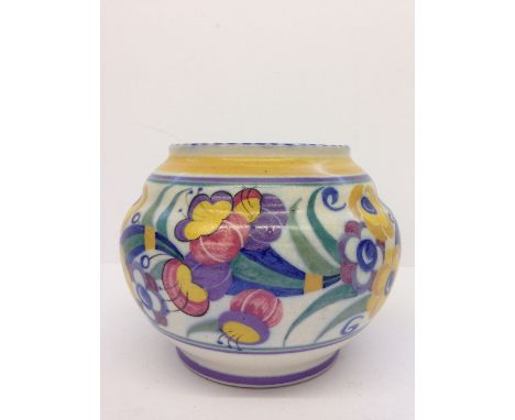 A Carter Stabler Adams Limited Poole Pottery vase, shape 594, decorated in the ED pattern by Marion Heath (5.25"), (minor spi