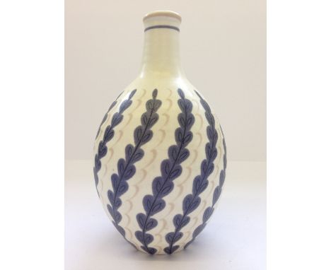 A Poole Pottery Freeform vase, shape 689, designed by Claude Smale and Guy Sydenham, decorated in the E/YFC pattern.