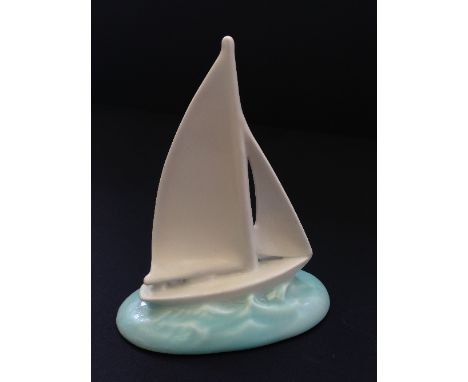 A Poole Pottery Racing Yacht, designed by John Adams, circa 1930 (6").