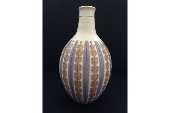 A Poole Pottery Freeform Vase Shape 690 Decorated In The Ycb