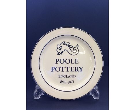 A Poole Pottery display plate (10" diameter).