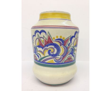 A Carter Stabler Adams Limited Poole Pottery vase, shape 975, decorated in the OY pattern by Doris Marshall (6.75").