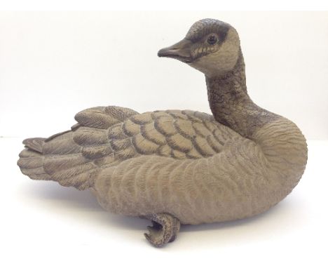A Poole Pottery Barbara Linley Adams Limited Edition stoneware model of a Canada Goose, 456/500.