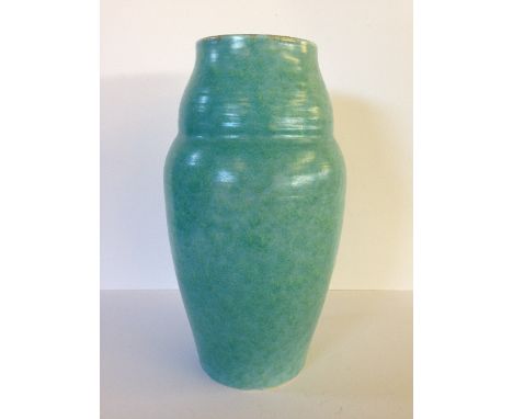 A Poole Pottery Sylvan Ware pale green glazed vase, shape 856/M22 (10.75").