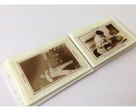 A collection of eight Poole Pottery related postcards depicting workers and decorators at Poole Pottery circa 1920's and two 