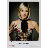 Jenni Falconer signed 7x5 inch colour promo photo. Good condition Est.